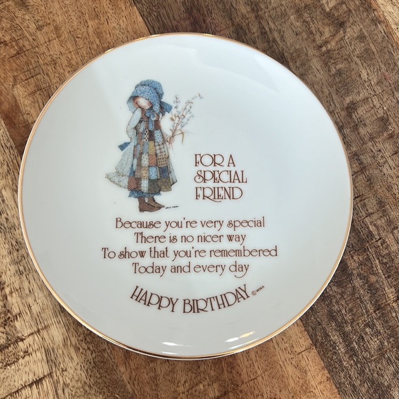 Holly Hobbie, Lasting Memories, Porcelain, Happy Birthday, Plate. - Picture 6 of 6